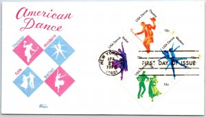 U.S. FIRST DAY COVER AMERICAN DANCE (THEATER FOLK BALLET MODERN) BAZAAR 1978