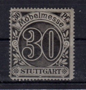 German Furniture Fair Stamps- Stuttgart Möbelmesse, Grey 30 Pfennig MNH