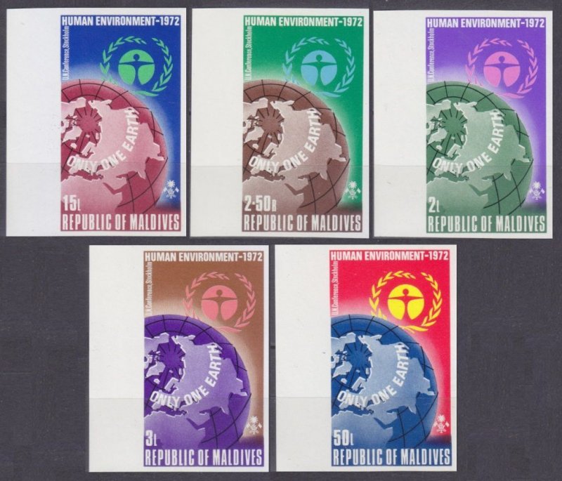 1972 Maldive Islands 425b-429b United Nations Environment 20,00 €