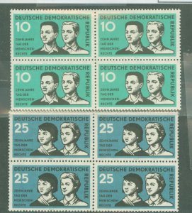 German Democratic Republic (DDR) #414-415 Mint (NH) Single (Complete Set) (Human Rights)