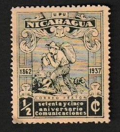 NICARAGUA SCOTT#665 1937 1/2c U.P.U. - MH