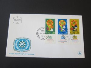 Israel 1967 Sc 355-7 FDC