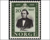 Norway NK 422 Carsten Tank Nielsen (1818-1892) 20 Øre Brown black,Dark yello...