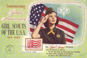 1962 Girl Scouts of America Fleetwood 1st Day Cover (Large) (9132)