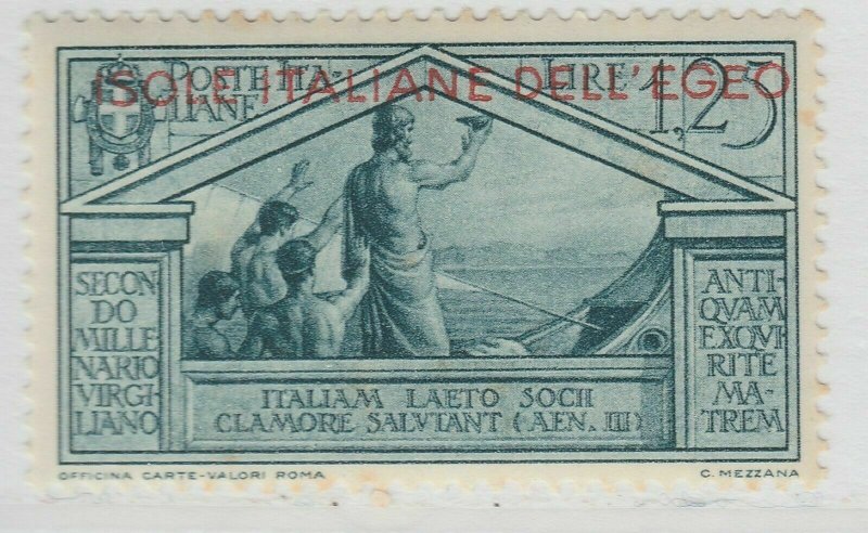 Italy Colony Aegean Islands Virgilio 1930 1,25c MLH* EGEO 18P38F74