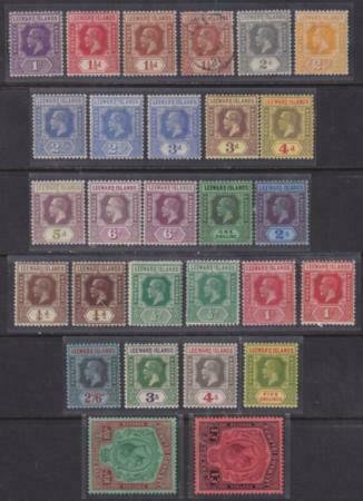 Leeward Islands 1921-1932 SC 61-83,61a,63a,70a,75a Mint SCV $603.00 Set