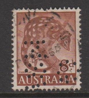 Australia Sc#321 Used G NSW Perfin