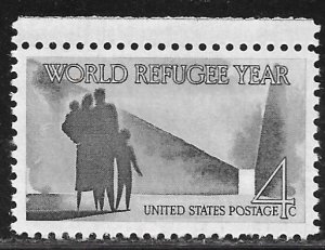 USA 1149: 4c World Refugee Year, MNH, VF