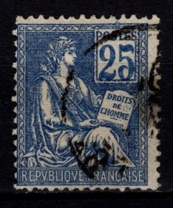 France 1900-24 Mouchon definitive, double print cycle, 25c [Used]