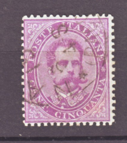 J22519 Jlstamps 1879 italy used #50 king