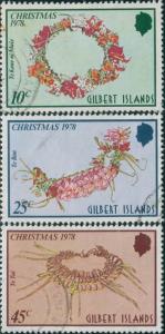 Gilbert Islands 1978 SG75-78 Christmas set FU