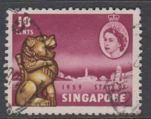 Singapore Sc#44 Used