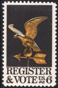 SC#1344 6¢ Register & Vote Issue (1968) MNH