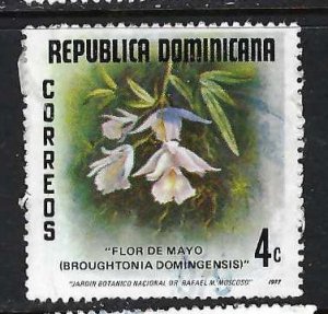DOMINICAN REPUBLIC 788 VFU FLOWER Z1989-6