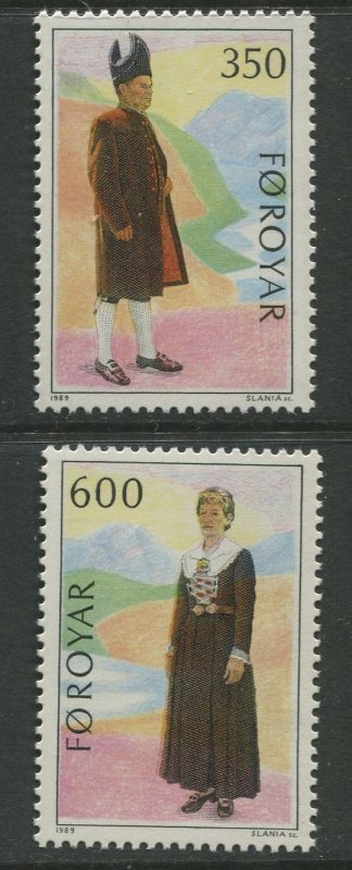 STAMP STATION PERTH Faroe Is.#189-190 Pictorial Definitive Iss. MNH 1989 CV$4.00