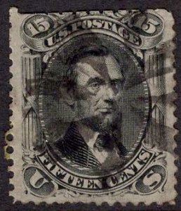 US Stamp #77 15c Lincoln USED SCV $175