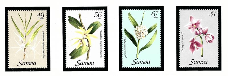 Samoa 637-40 MNH 1985 Orchids