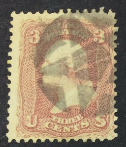 MOMEN: US STAMPS #65 FANCY STAR USED LOT #44677