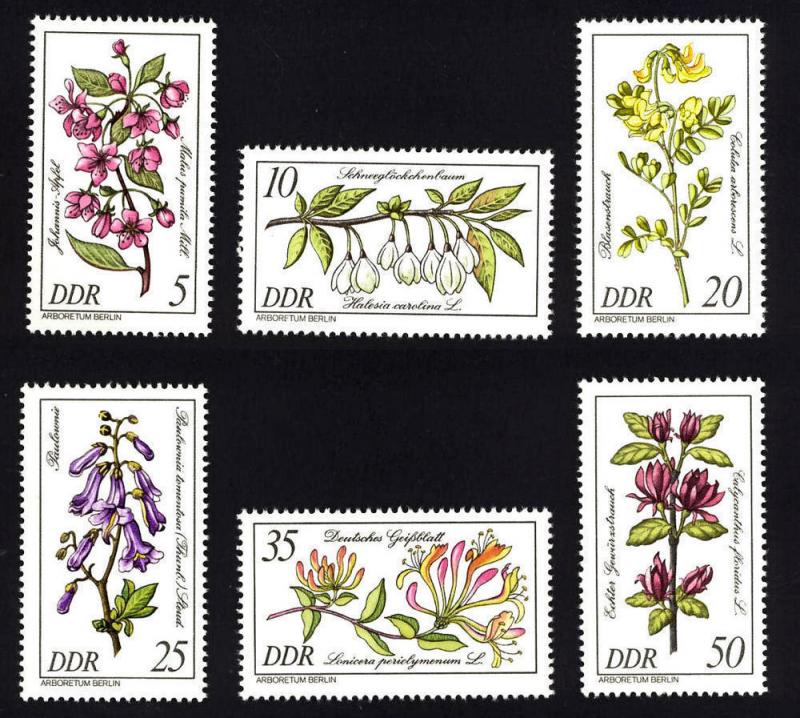 DDR Sc# 2151-56  1981 Plants set of 6 MNH