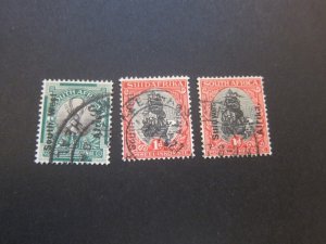 South West Africa 1929 Sc 85a,86a,b FU