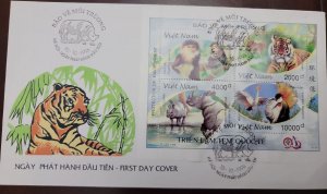 O) 1996 VIETNAM,  INTERNATONAL STAMP EXHIBITION TAIPEI 1996, ENDANGERED ANIMALS