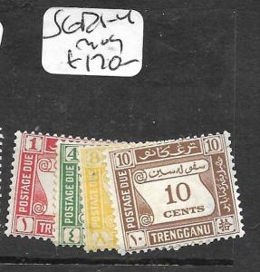 MALAYA TRENGGANU  (P2704B)  POSTAGE DUE SG D1-4  MOG 