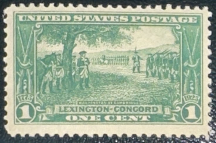 Scott #617 1925 1¢ Lexington-Concord Washington at Cambridge MNH OG