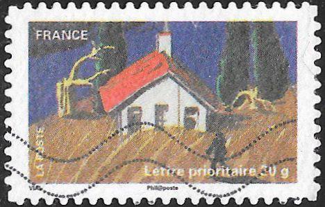 France 3971 Used - Celebrating the Earth - Farmers Field & House