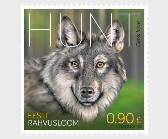 2021- Estonian National Animal – The Wolf. | Europe - Estonia, General Issue Stamp / HipStamp 2021- Estonian National Animal – The Wolf. | Europe - Estonia, General Issue Stamp / HipStamp