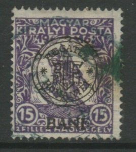 Hungary Romanian Occupation Kolozsvar Cluj Issue 1919 15b+2b Used A18P26F648-