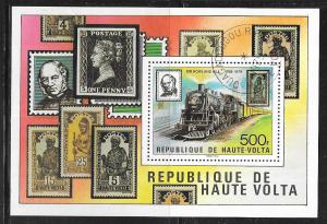 Burkina Faso #505 Steam Engine S/S (CTO) CV $1.90