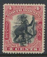 North Borneo SG D16a MLH 4c Opt Postage Due perf 13½ x 14 see details & scans 