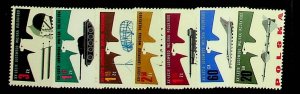 POLAND Sc 1166-73 NH ISSUE OF 1963 - ARMY