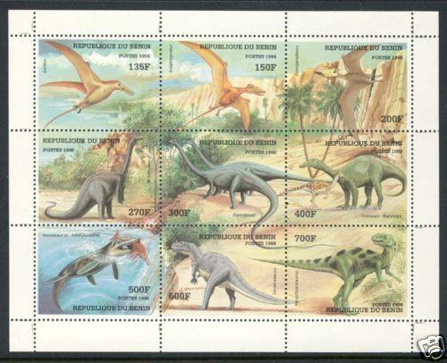 BENIN PRE-HISTORIC ANIMALS SCOTT 1360A MNH s1589