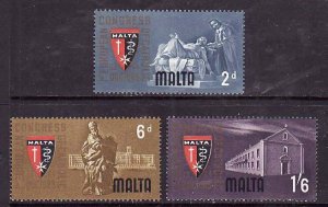 Malta-Sc#300-2- id10-unused VLH set-Catholic Physicians-1964-