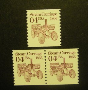 Transportation Coils, Scott 2451, Pair & single, MNH