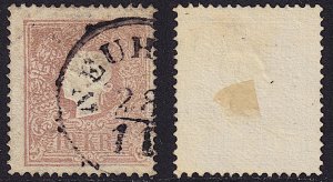 Austria - 1858 - Scott #10 - used - NEUHAUS pmk Czech Republic