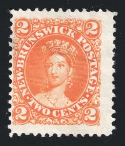 New Brunswick Scott 7 Mint NG 2 cent 1863 Orange Lot T112 bhmstamps