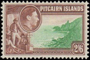 Pitcairn Islands #1-8,Cplt Set(10), 1940-51, Hinged, Couple Have Small Stain, H