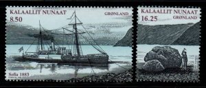 Greenland Sc 527-8 2008 Nordenskold Explorer stamp set mint NH