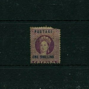 One shilling Grenada filler as is Cat $775 mint hinged stamp 