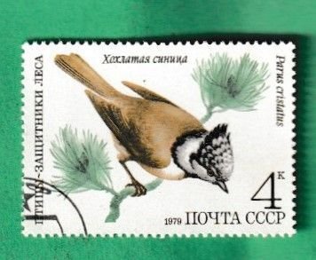 RUSSIA SCOTT#4778 1979 4k CRESTED TIT BIRD - CTO/USED