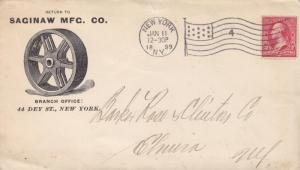 1899, Sacinaw Mfg Co., New York to Elmira, NY, See Remark (12694)