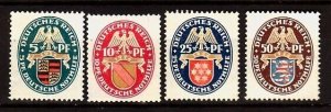 GERMANY Sc b15-18 NH ISSUE OF 1926 - COAT OF ARMS 