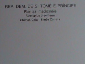 ​ST.TOMAS PC-1983 MEDICINAL PLANTS PREPAID HIGH VALUE POSTCARD-MNH-VF