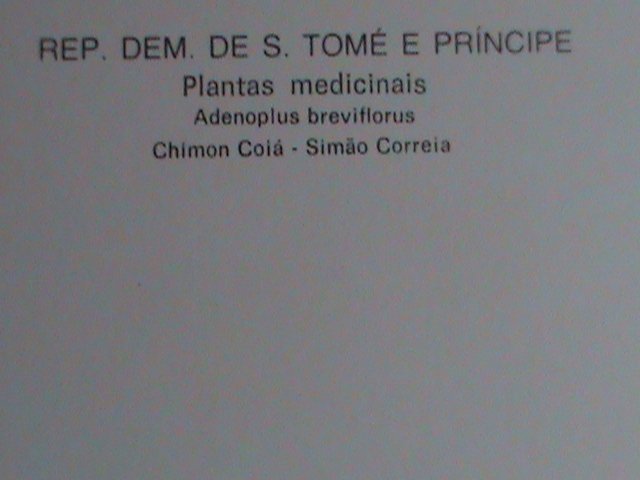 ​ST.TOMAS PC-1983 MEDICINAL PLANTS PREPAID HIGH VALUE POSTCARD-MNH-VF