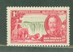 Southern Rhodesia #33 Unused Single (Jubilee) (King)