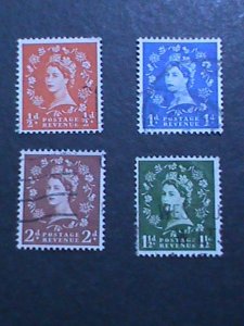 GREAT BRITAIN-1952 SC#292-5-QUEEN ELIZABETH II USED-VF WE SHIP TO WORLDWIDE