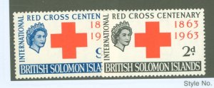 Solomon Islands (British Solomon Islands) #110-111 Mint (NH) Single (Complete Set)