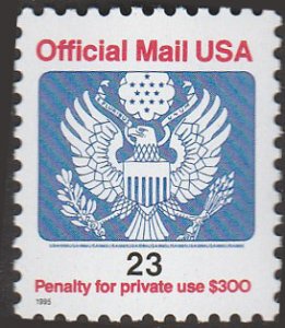 # O156 MINT NEVER HINGED ( MNH ) EAGLE HOLDING ARROWS AND BRANCH